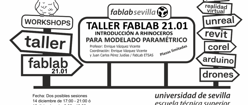 TALLER FABLAB.21.01 INTRODUCCIÓN A RHINOCEROS